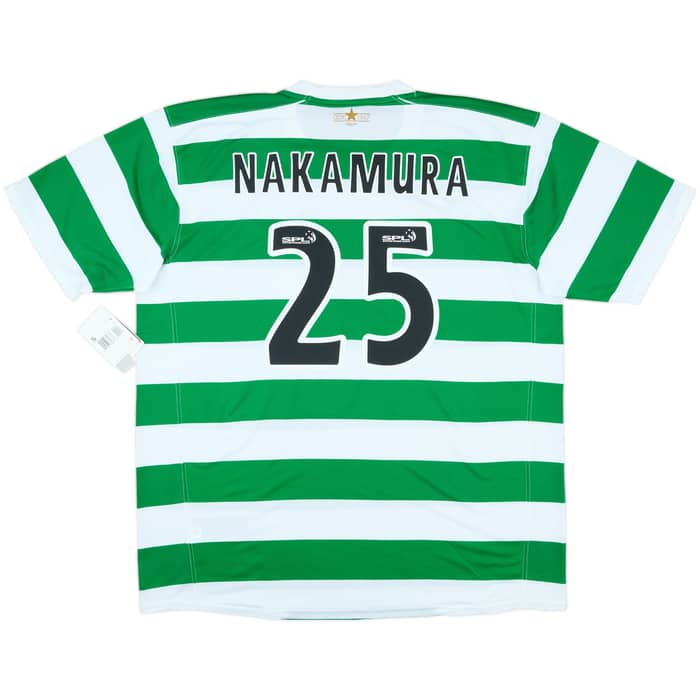 2007-08 Celtic Home Shirt Nakamura #25 (XXL)