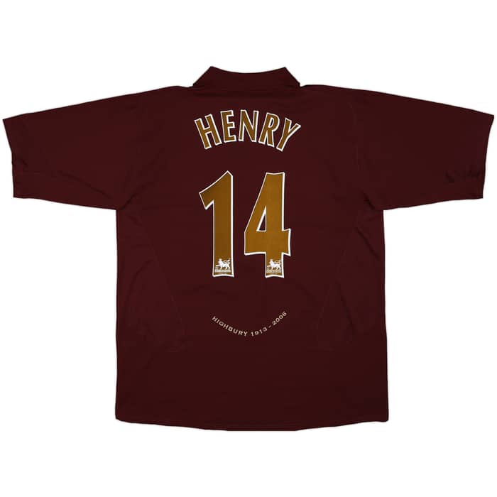 2005-06 Arsenal Home Shirt Henry #14 (XXL)