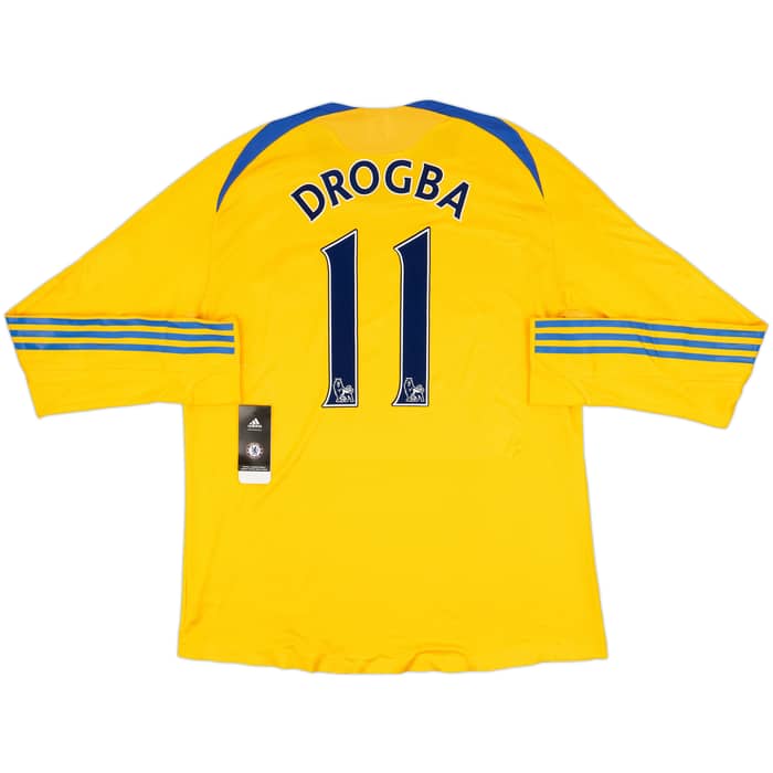 2008-09 Chelsea Player Issue Third L/S Shirt Drogba #11 (XXL)