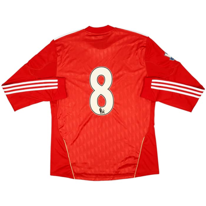 2010-12 Liverpool Home L/S Shirt #8 (L)