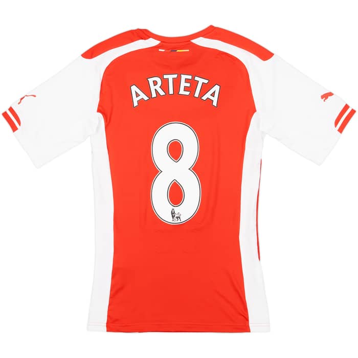 2014-15 Arsenal Authentic Home Shirt Arteta #8 (M)