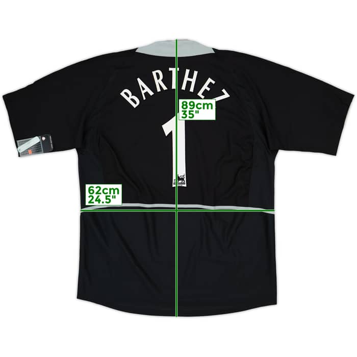 2002-04 Manchester United GK S/S Shirt Barthez #1 (XXL)