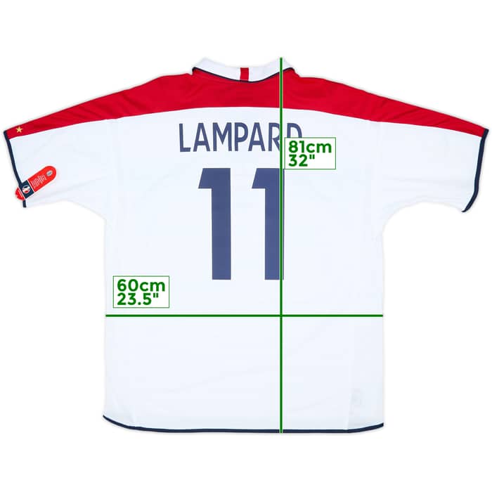 2003-05 England Home Shirt Lampard #11 (XXL)