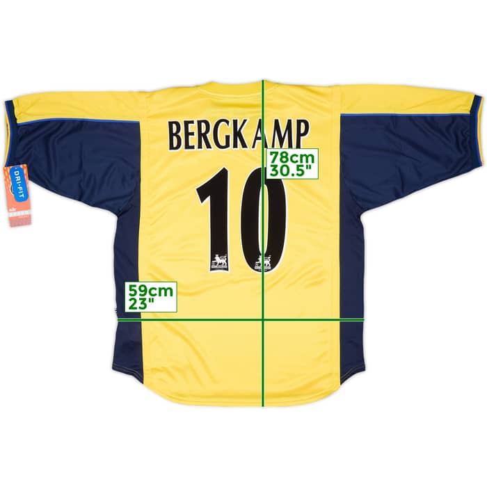1999-01 Arsenal Away Shirt Bergkamp #10 (L)