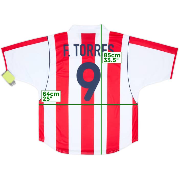 2001-02 Atletico Madrid Home Shirt F.Torres #9 (XL)