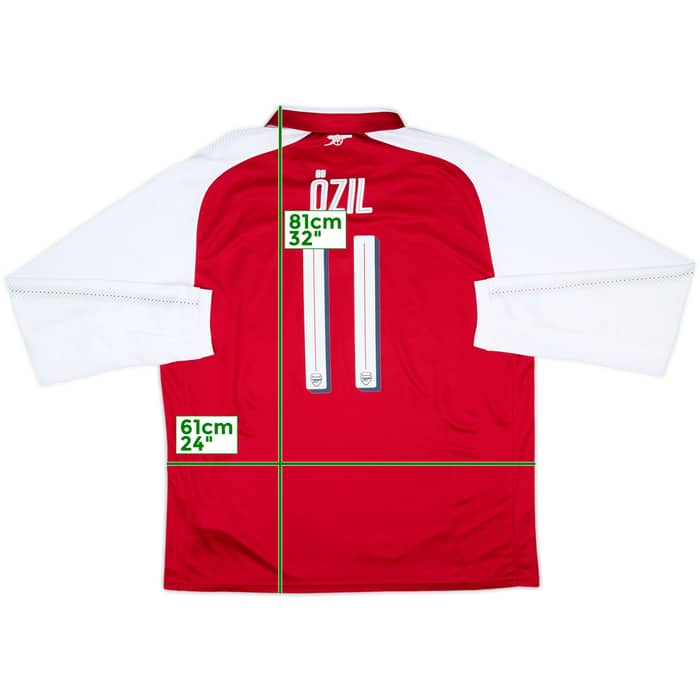 2017-18 Arsenal Home L/S Shirt Ozil #11 (XXL)