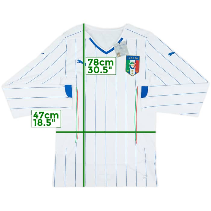 2014-15 Italy Player Issue Away L/S Shirt (XXL)