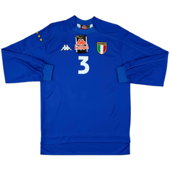 1998-99 Italy Home L/S Shirt Maldini #3 (S)