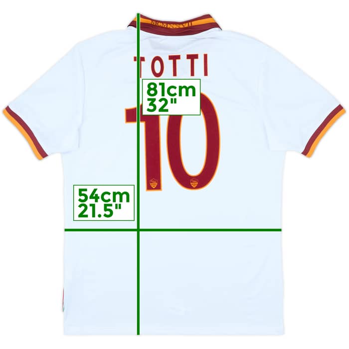 2013-14 Roma Player Issue Away Shirt Totti #10 (XXL)