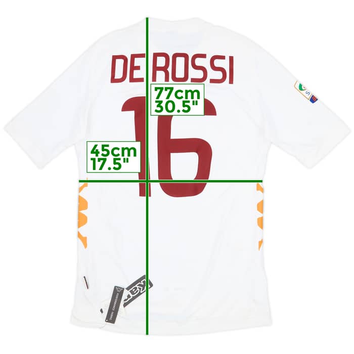 2011-12 Roma Away Shirt De Rossi #16 (L)