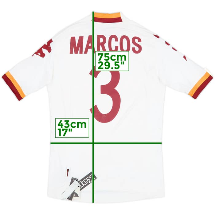 2012-13 Roma Away Shirt Marcos #3 (M)