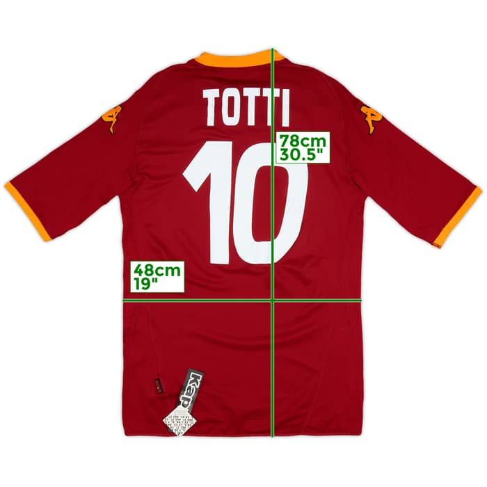 2007-08 Roma Home Shirt Totti #10 (XXL)