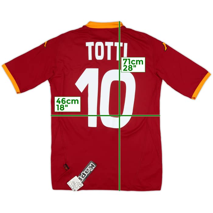 2007-08 Roma Home Shirt Totti #10 (M)