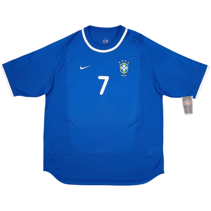 2000-02 Brazil Away Shirt Ronaldinho #7 (XL)