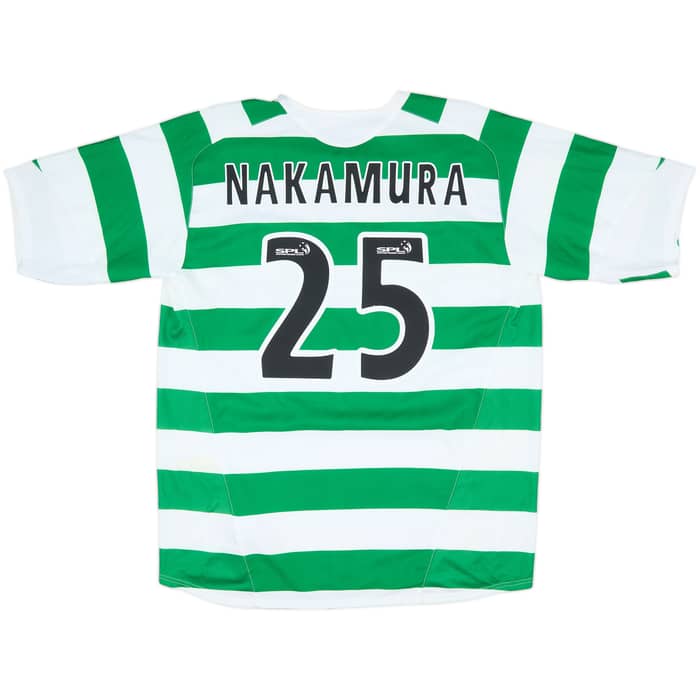 2005-07 Celtic Home Shirt Nakamura #25 (L)