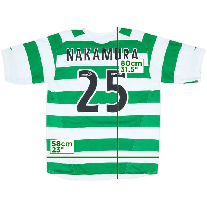 2005-07 Celtic Home Shirt Nakamura #25 (L)