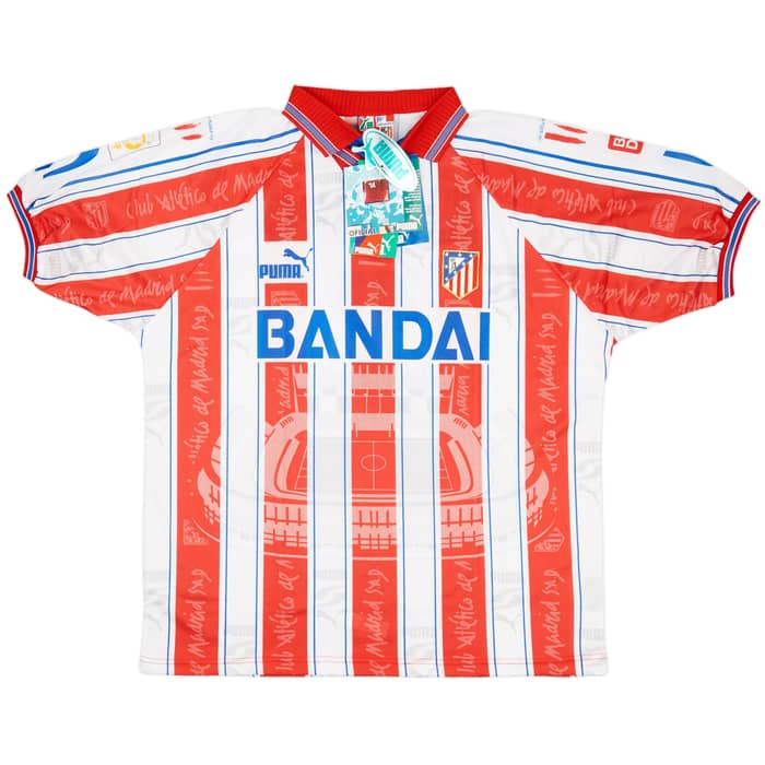 1996-97 Atletico Madrid Home Shirt Juninho #7 (XL)