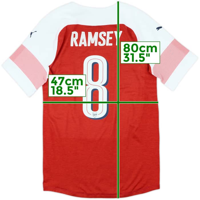 2018-19 Arsenal Player Issue Home Shirt Ramsey #8 (XXL)