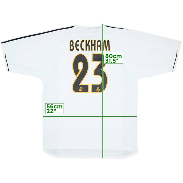 2003-04 Real Madrid Home Shirt Beckham #23 (L)