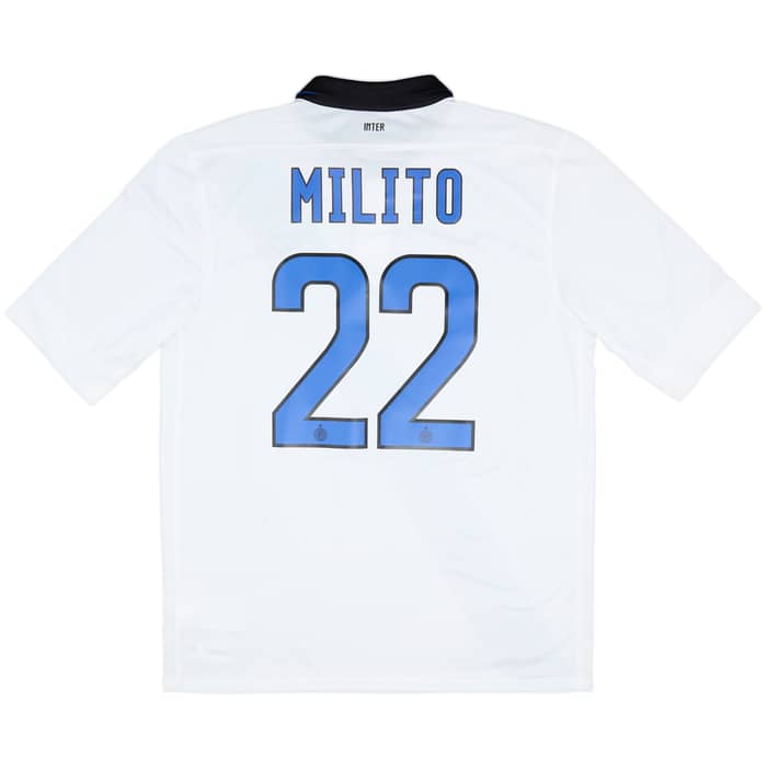 2011-12 Inter Milan Away Shirt Milito #22 (L)