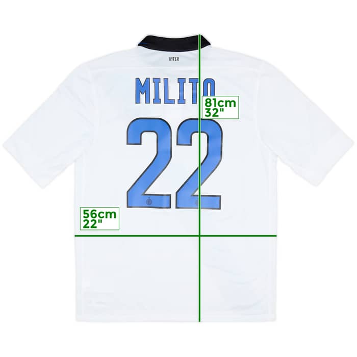 2011-12 Inter Milan Away Shirt Milito #22 (L)
