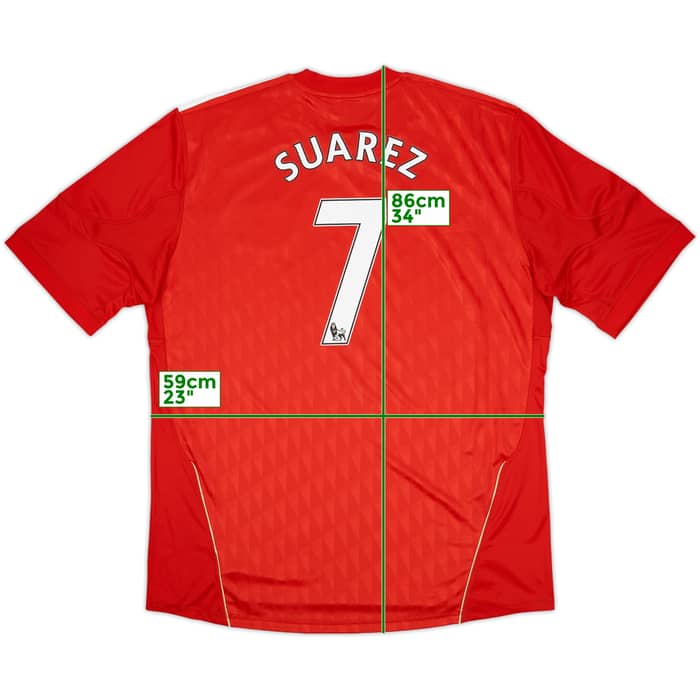 2010-12 Liverpool Home Shirt Suarez #7 (XXL)