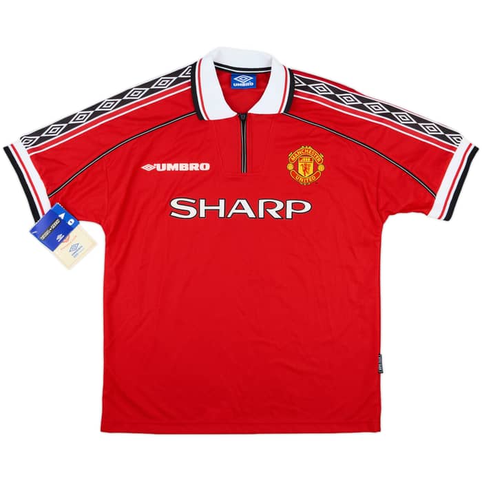 1998-00 Manchester United Home Shirt Beckham #7 (L)