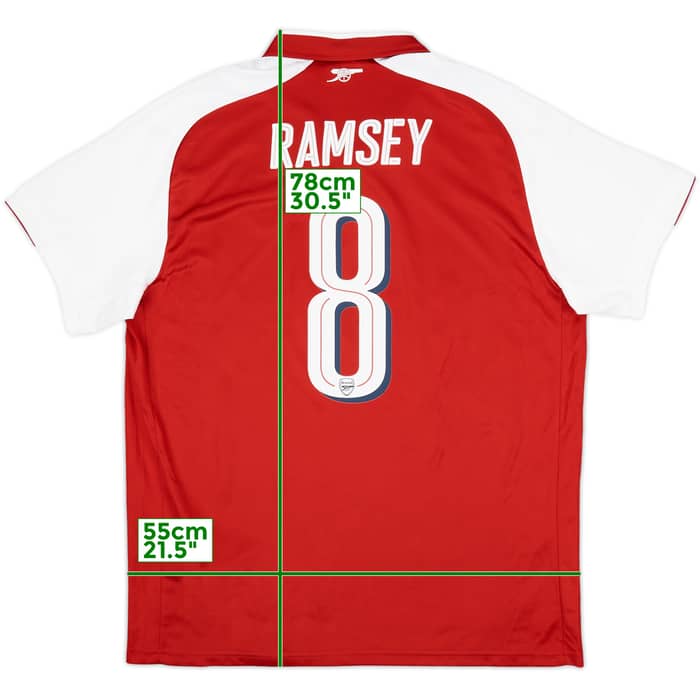 2017-18 Arsenal Home Shirt Ramsey #8 (XL)