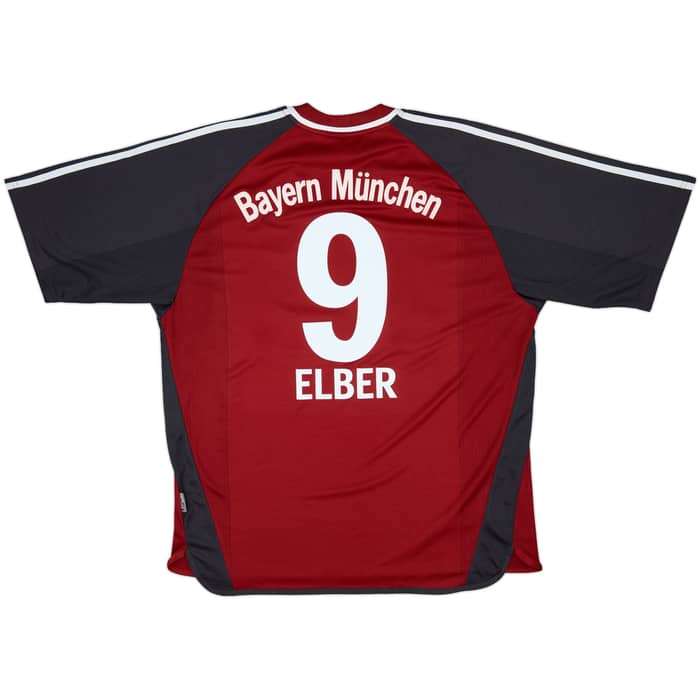 2001-02 Bayern Munich Home Shirt Elber #9 (XL)