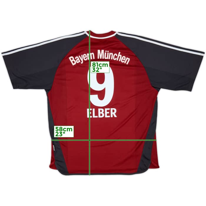 2001-02 Bayern Munich Home Shirt Elber #9 (XL)