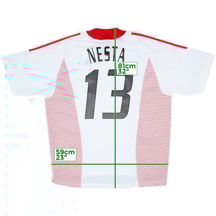 2002-03 AC Milan Away Shirt Nesta #13 (XL)