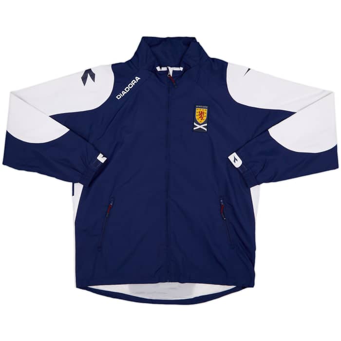 2005-06 Scotland Diadora Hooded Rain Jacket - 8/10 - (L)
