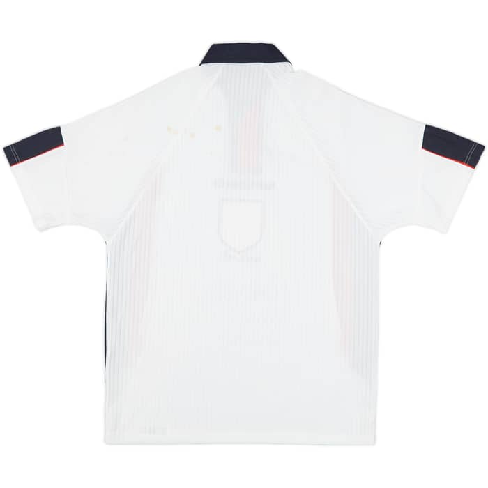 1997-99 England Signed Home Shirt - 4/10 - (M)
