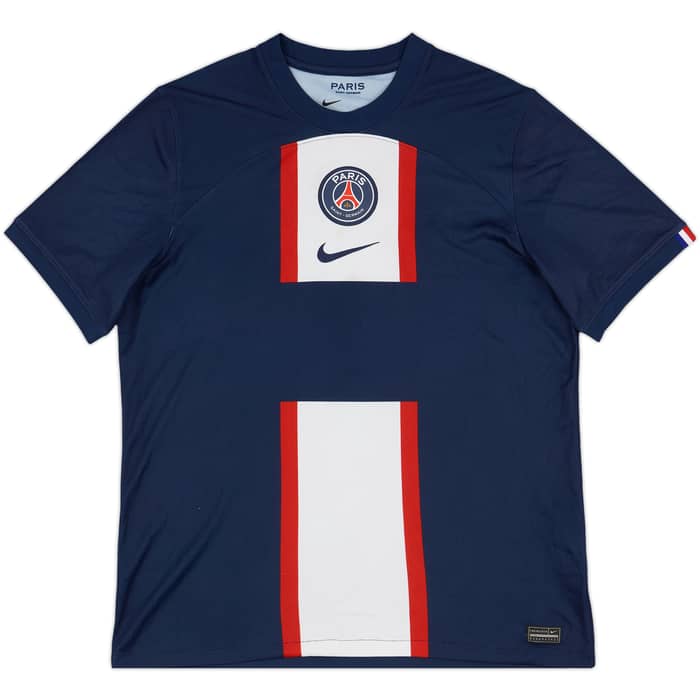 2022-23 Paris Saint-Germain Home Shirt Mbappe #7 - 6/10 - (L)
