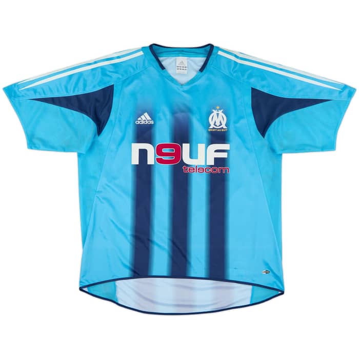 2004-05 Olympique Marseille Away Shirt Lizarazu #3 - 8/10 - (XL)