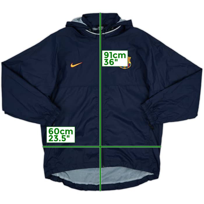 1999-00 Barcelona Nike Hooded Rain Jacket - 6/10 - (L)