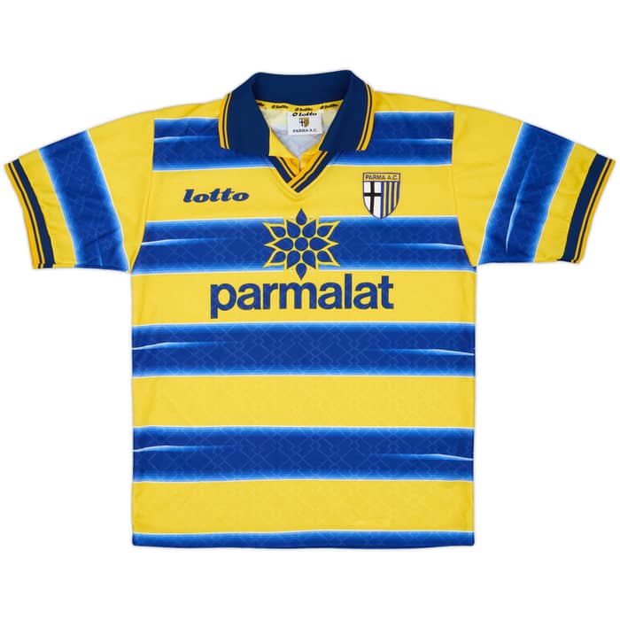 1998-99 Parma Home Shirt & Shorts - 9/10 - (S)