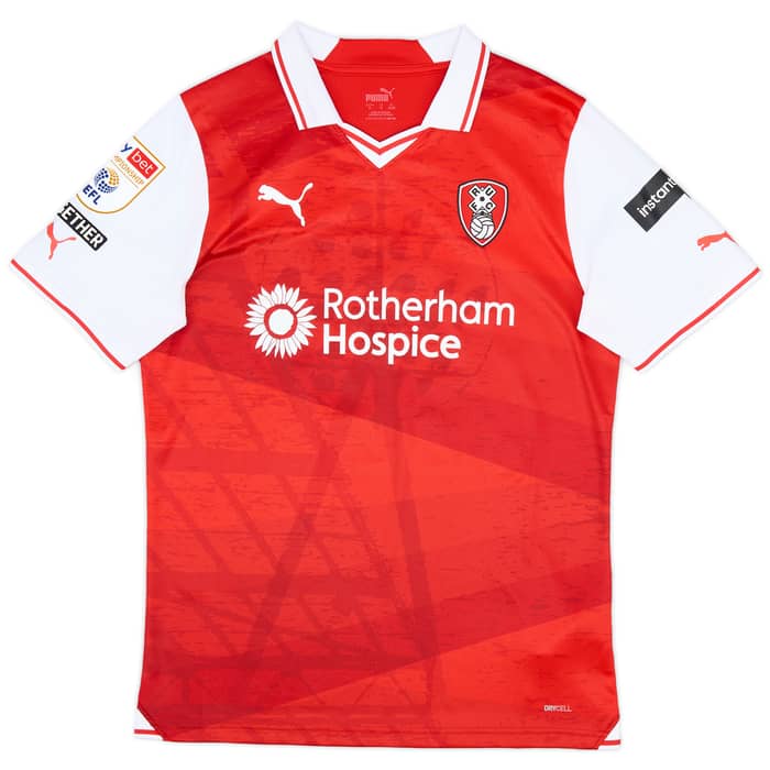2023-24 Rotherham Match Issue Home Shirt Ferguson #17