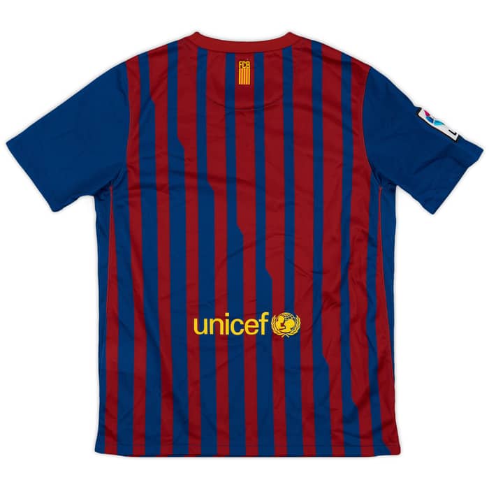 2011-12 Barcelona Home Shirt - 8/10 - (L.Boys)