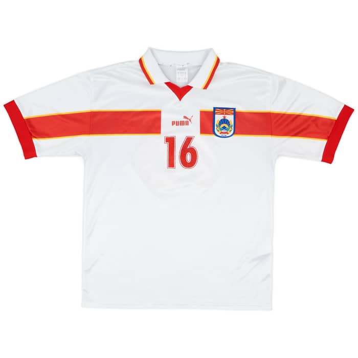 1998-01 Macedonia Match Issue Away Shirt #16
