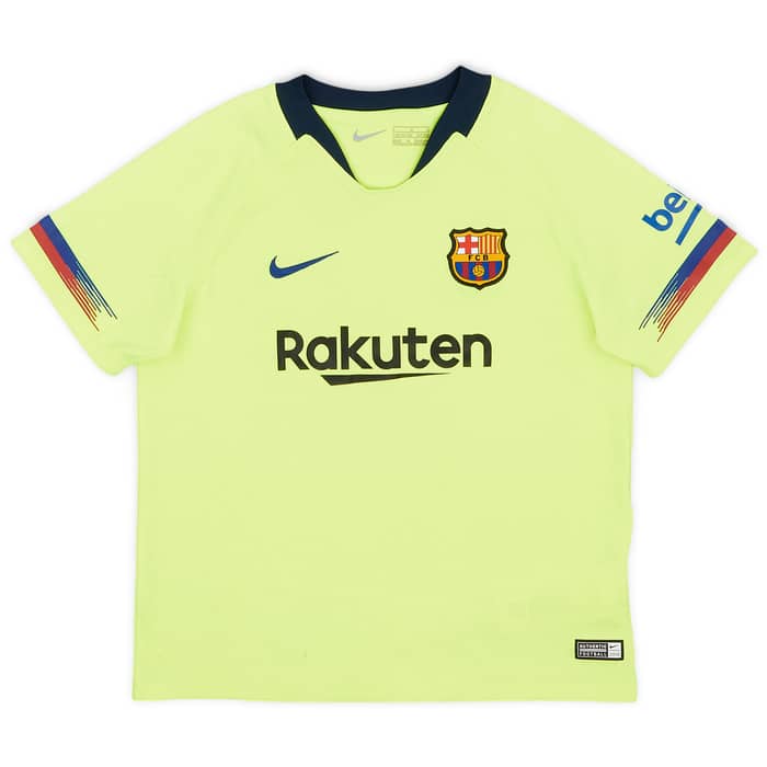 2018-19 Barcelona Away Shirt - 8/10 - (6-7 Years)
