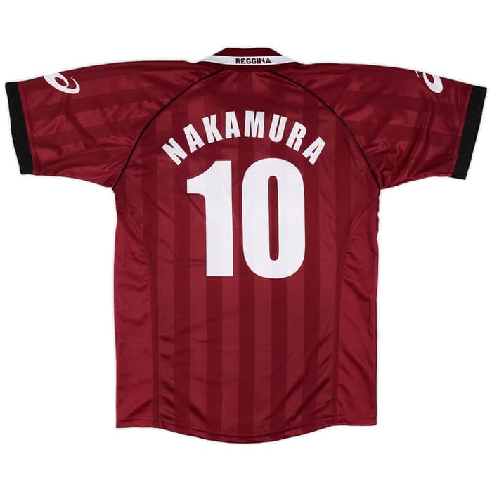 2002-03 Reggina Home Shirt Nakamura #10 - 9/10 - (L)