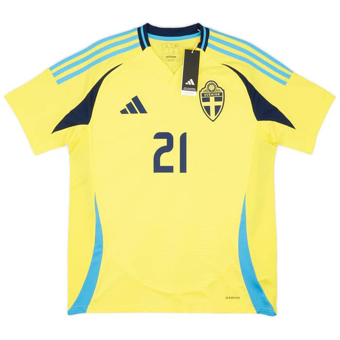 2024-25 Sweden Home Shirt Kulusevski #21