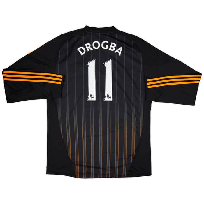 2010-11 Chelsea Away L/S Shirt Drogba #11 (XL)