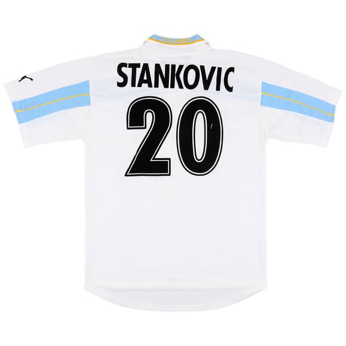 2000-01 Lazio Match Issue Centenary Home Shirt Stankovic #20