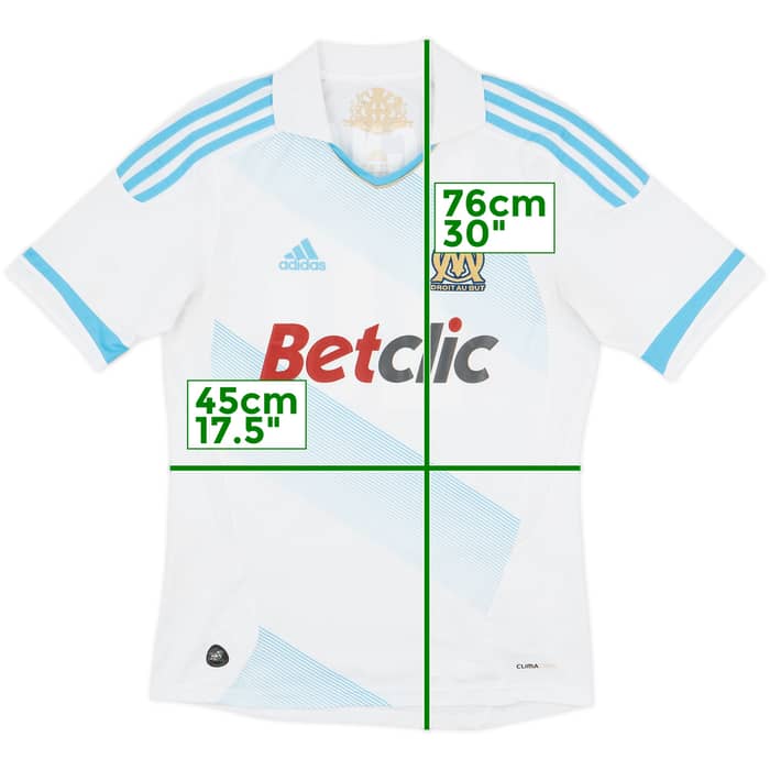 2011-12 Olympique Marseille Home Shirt Gignac #10 - 7/10 - (S)