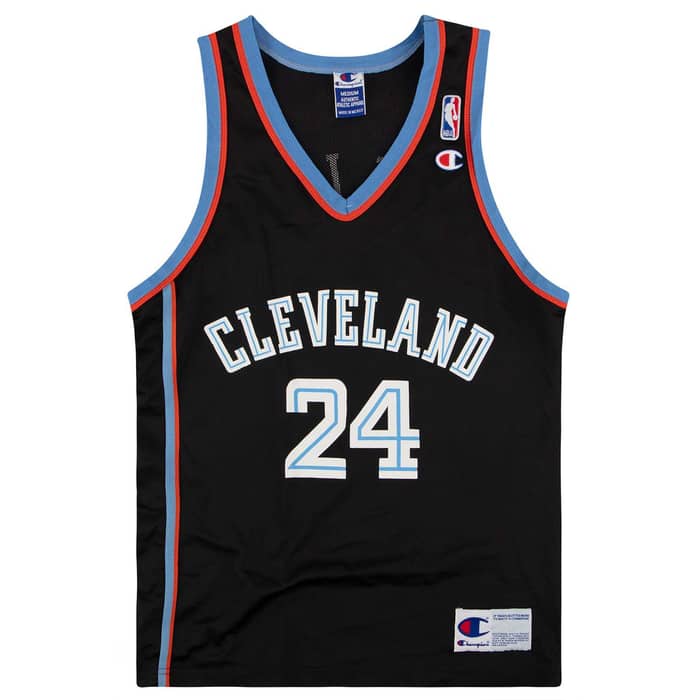 1999-02 Cleveland Cavaliers Miller #24 Champion Jersey (Away) M