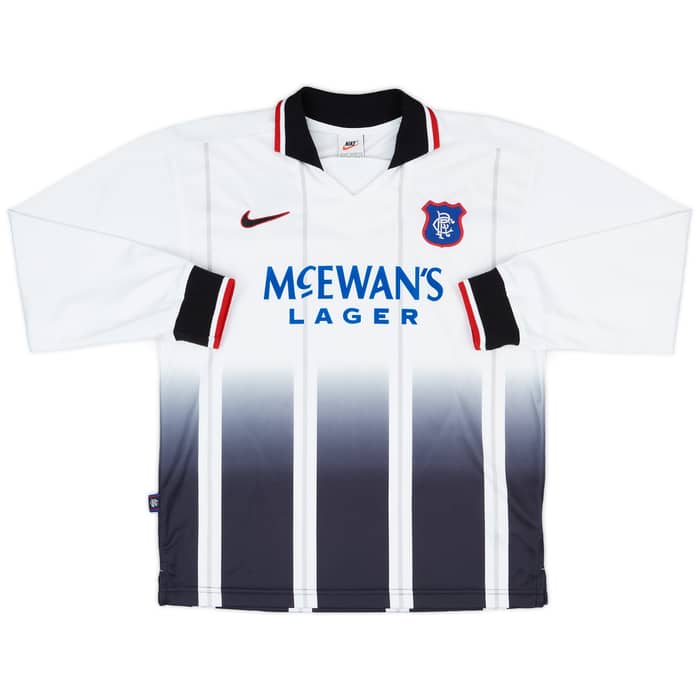 1997-99 Rangers Player Issue Away L/S Shirt Gattuso #22 - 9/10 - (S)