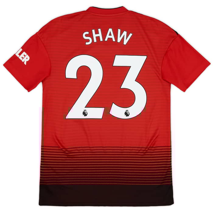 2018-19 Manchester United Home Shirt Shaw #23 - 9/10 - (S)