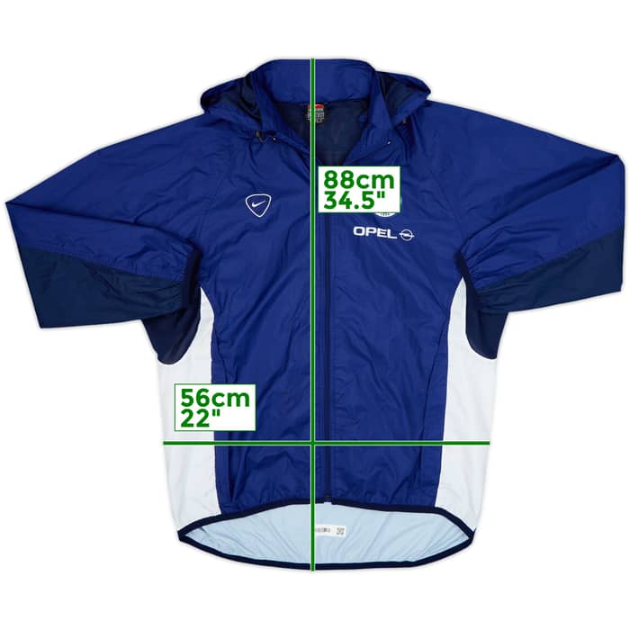 2000-01 Paris Saint-Germain Nike Hooded Rain Jacket - 8/10 - (M)